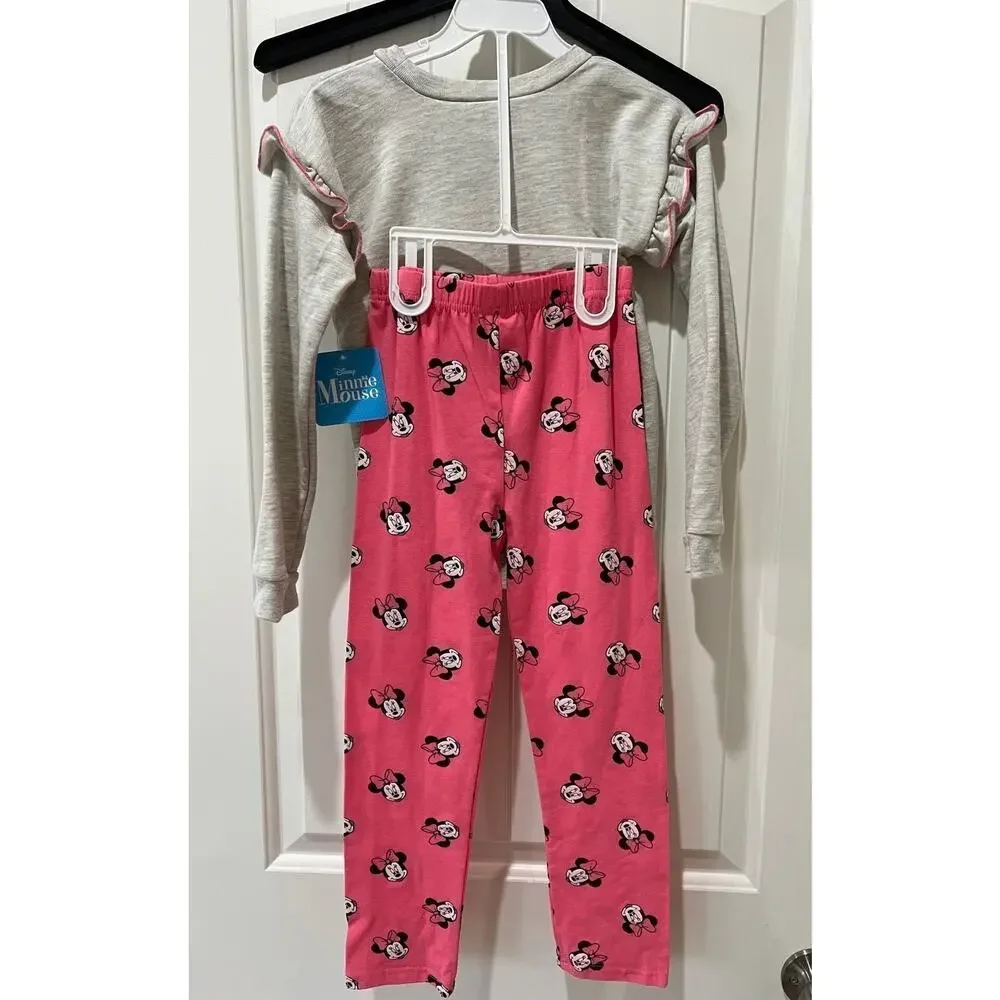 NWT❤️Disney Minnie Mouse Girls outfit set sz6X